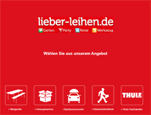Tablet Screenshot of lieber-leihen.de